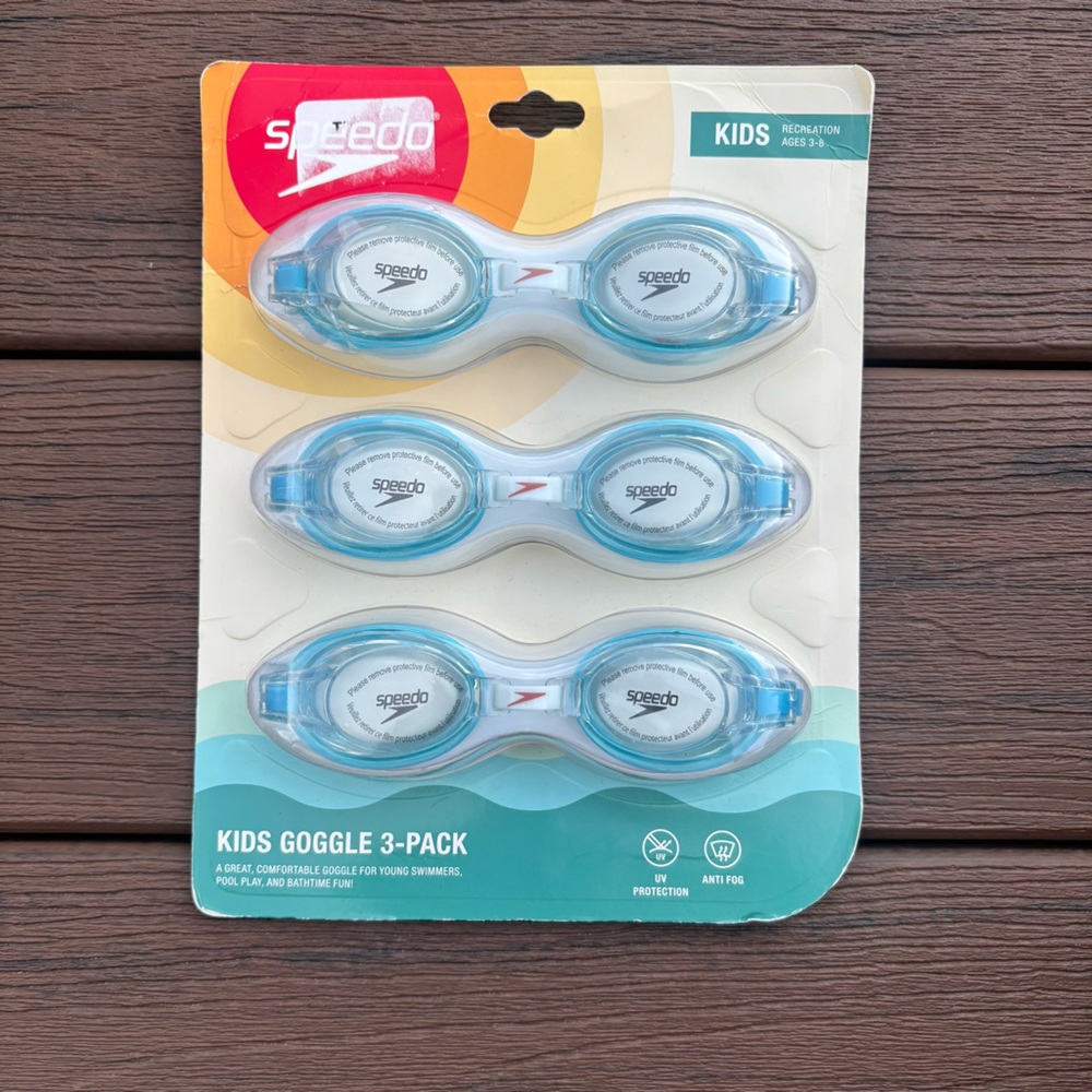 Speedo Kids Goggle Set in Light Blue